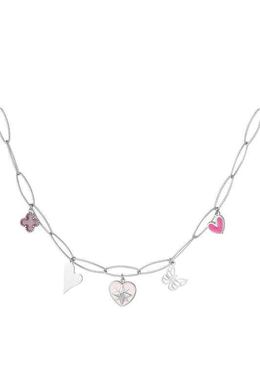 Collana charms acciaio inossidabile