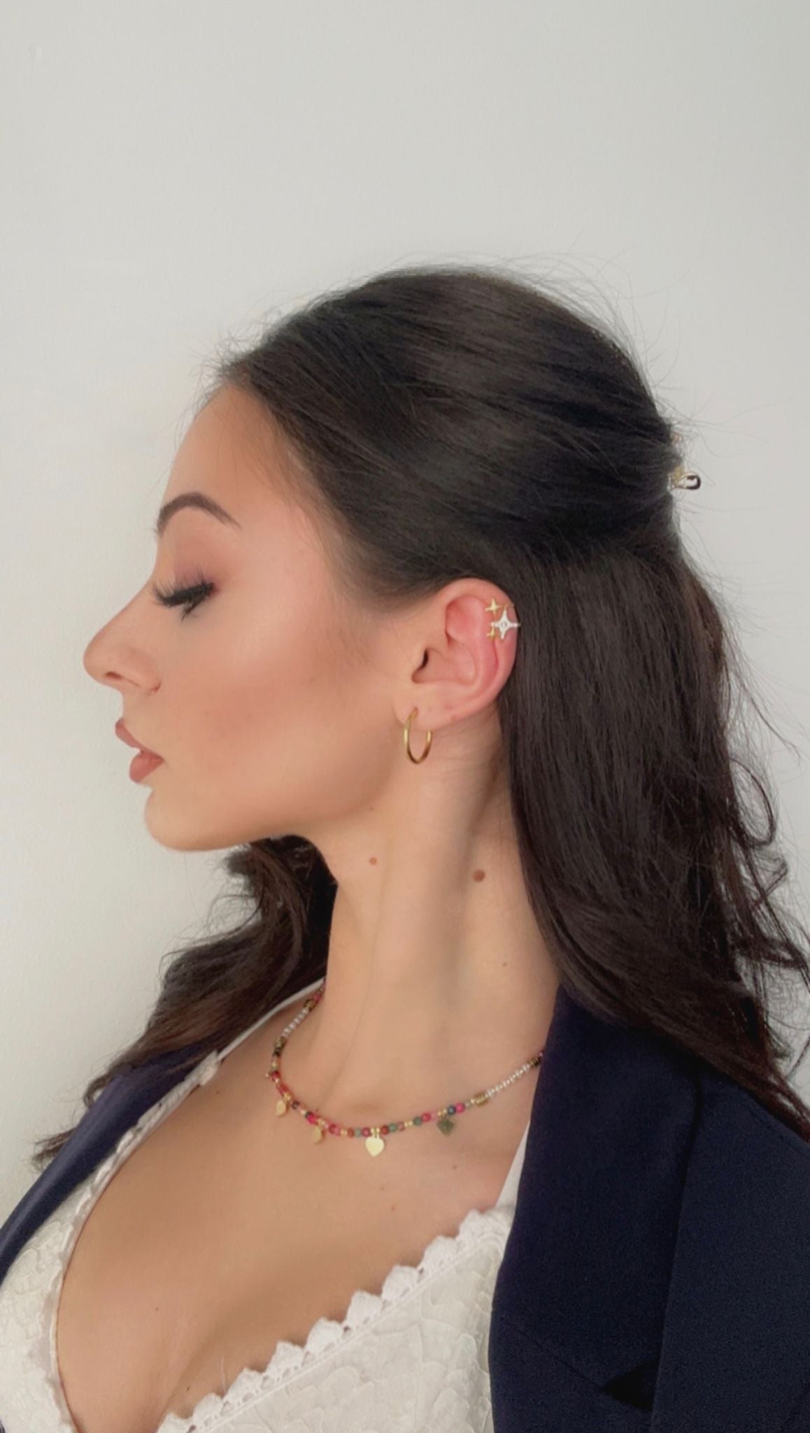 Earcuff gioiello acciaio inossidabile