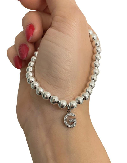 Bracciale sfere in Argento 925 o Acciaio inossidabile