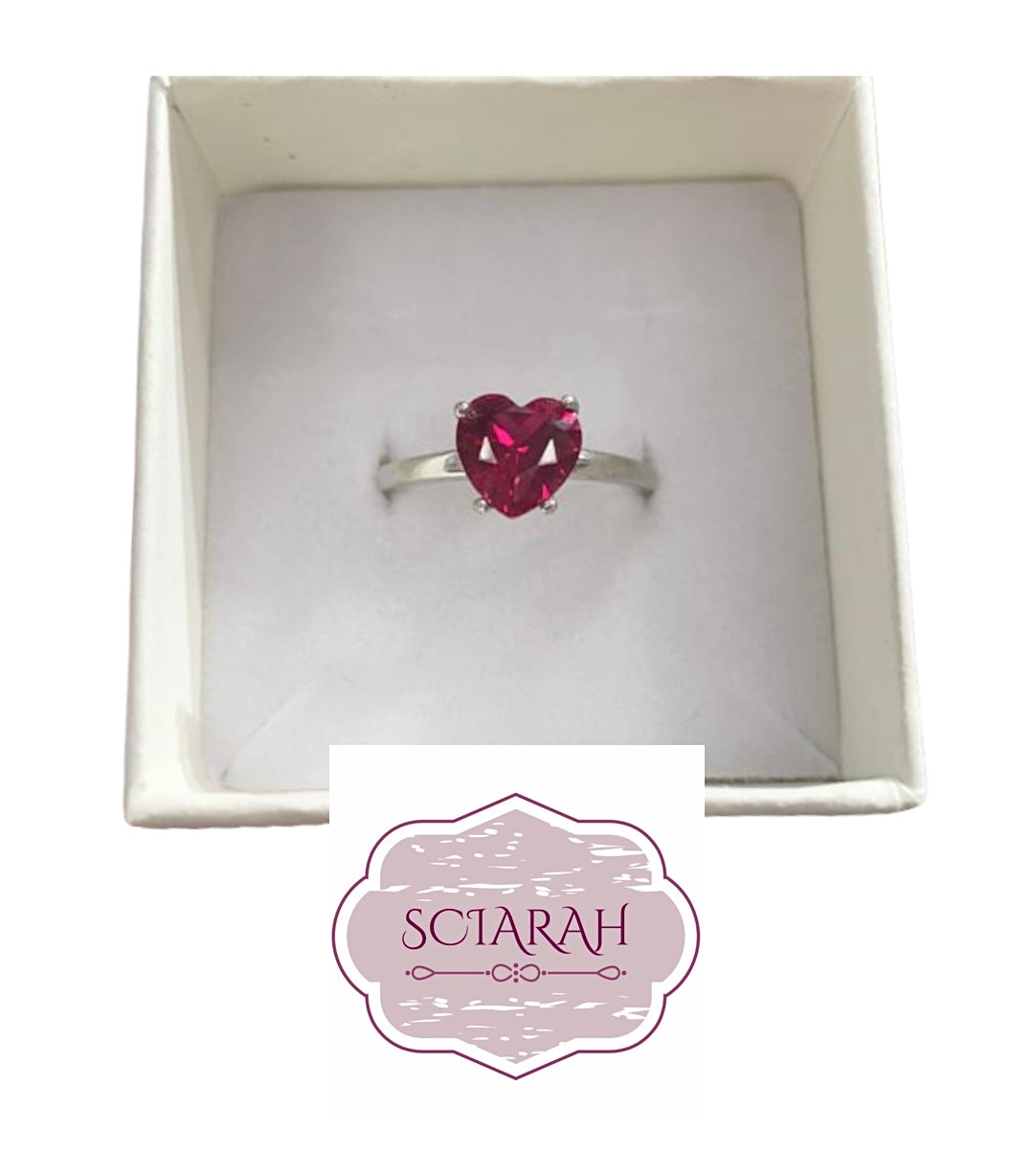 Anello argento 925 Cuore SCIARAH