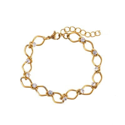 Bracciale catena e zirconi SCIARAH