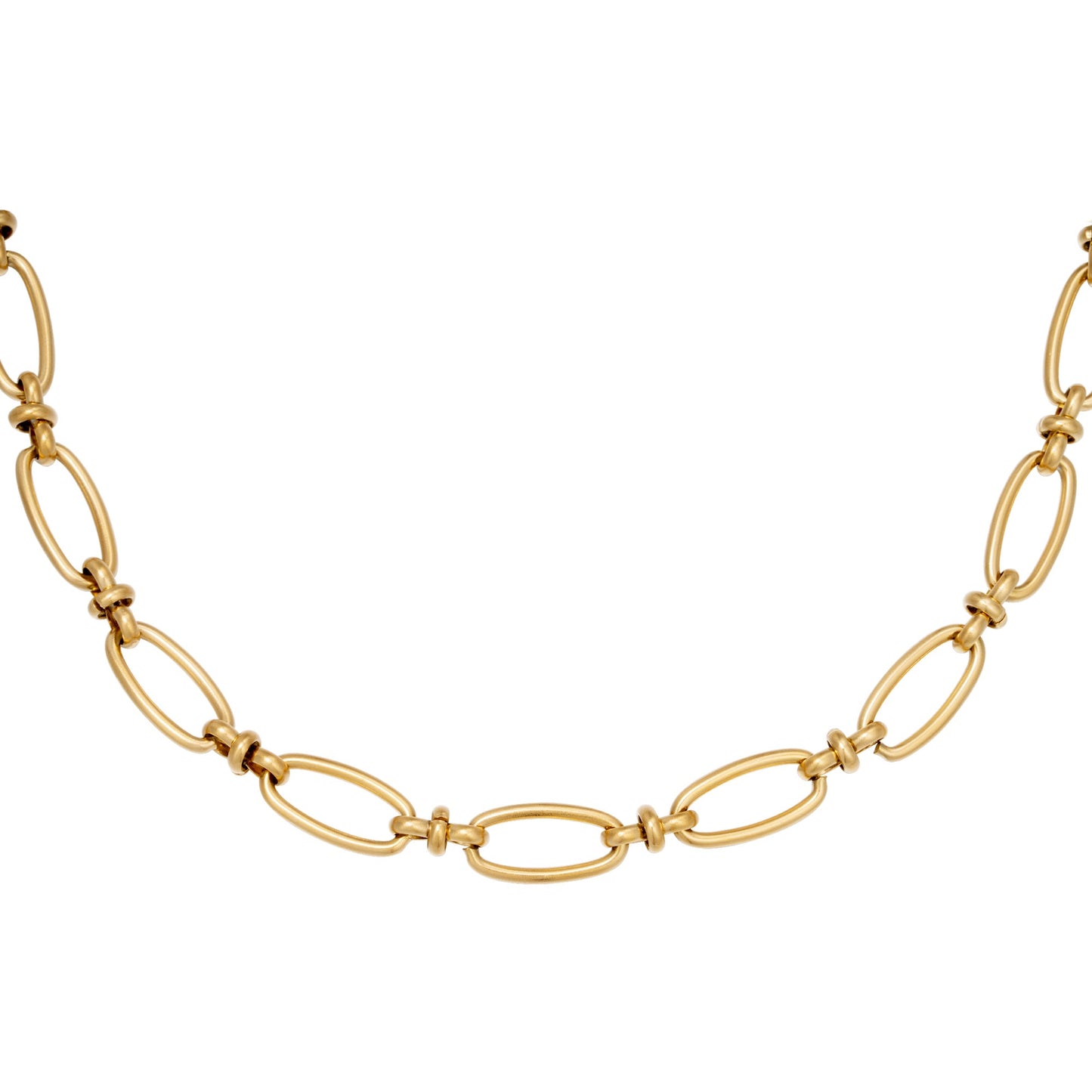 Collana Porto in acciaio gold SCIARAH