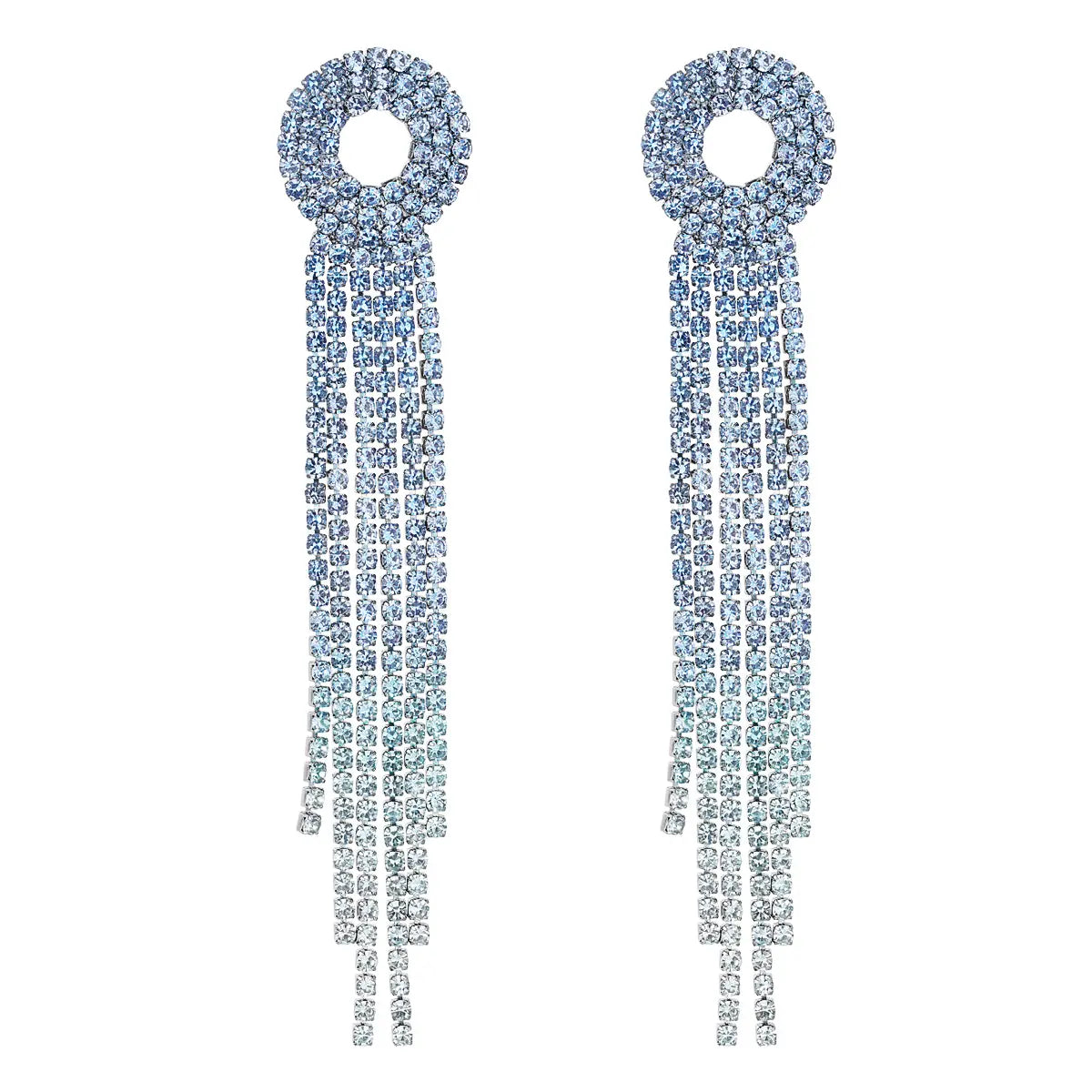 Holiday Collection Orecchini con strass Luxury blu SCIARAH