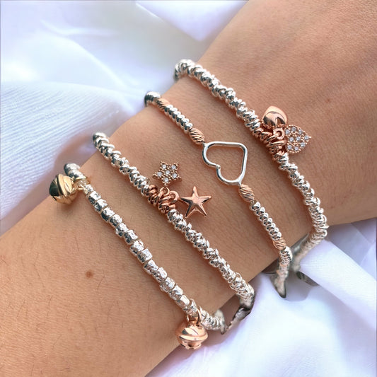 Bracciale argento 925 rose gold